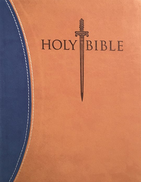 KJV Sword Study Bible/Giant Print-Blue/Tan Ultrasoft Indexed | SHOPtheWORD