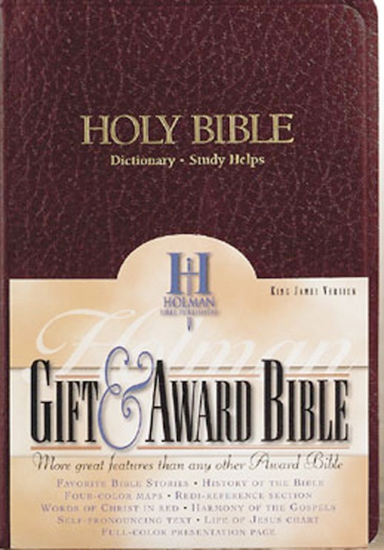 KJV Gift & Award Bible-Burgundy Imitation Leather | SHOPtheWORD