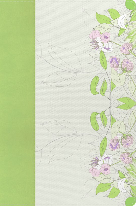 NKJV Study Bible For Women-Willow Green/Wildflower LeatherTouch | SHOPtheWORD