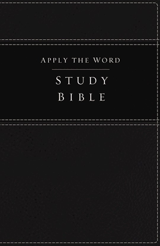 NKJV Apply The Word Study Bible (Full Color)-Black LeatherSoft | SHOPtheWORD