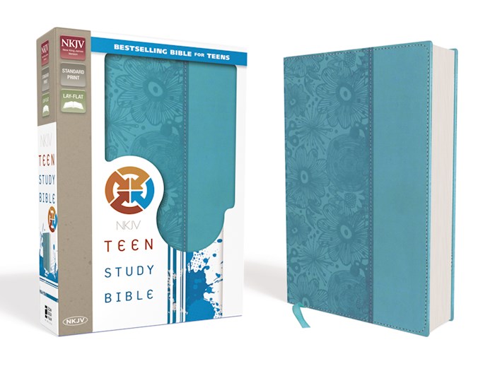 NKJV Teen Study Bible-Caribbean Blue Duotone | SHOPtheWORD