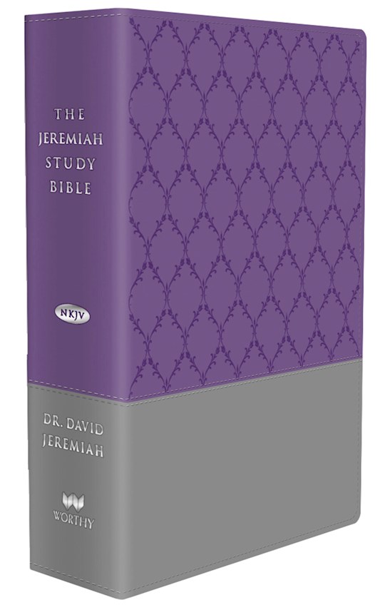 NKJV Jeremiah Study Bible-Purple/Gray Burnished Leatherluxe Indexed | SHOPtheWORD