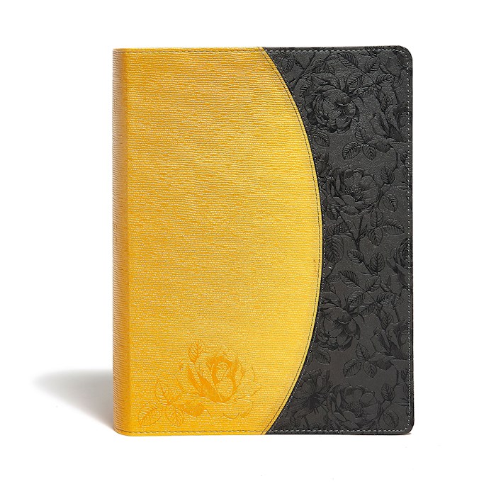 KJV Study Bible (Full-Color)-Canary/Slate Grey LeatherTouch Indexed | SHOPtheWORD