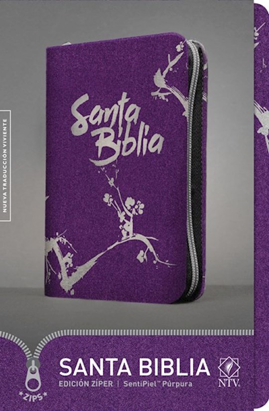 Span-NTV Bible (Santa Biblia Edicion Ziper)-Purple LeatherLike w/Zipper | SHOPtheWORD