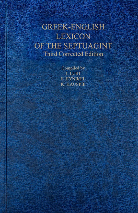 語学・辞書・学習参考書 Greek-English Lexicon of the Septuagint A GREEK ENGLISH LEXICON OF THE SEPTUAGINT - Awesome God Christian