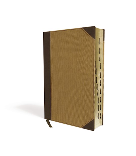NIV Cultural Backgrounds Study Bible-Brown/Tan Duo-Tone Indexed | SHOPtheWORD