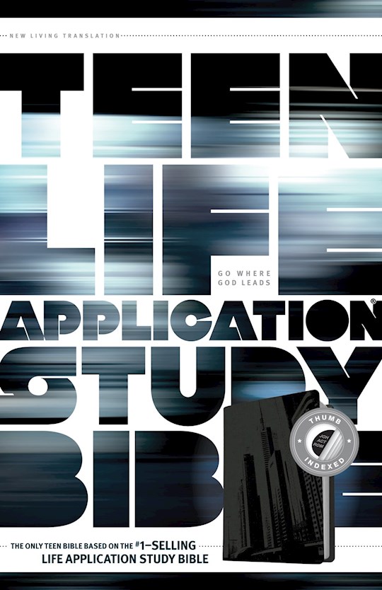 NLT Teen Life Application Study Bible-Steel City LeatherLike Indexed | SHOPtheWORD