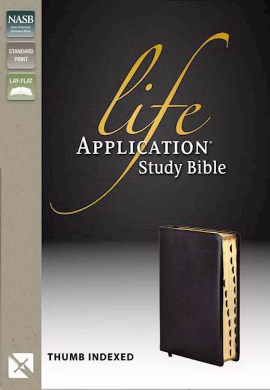 NASB Life Application Study Bible-Black Bonded Leather Indexed | SHOPtheWORD