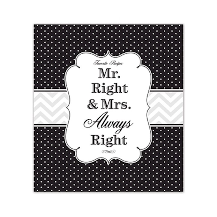 Recipe Binder-Mr & Mrs Always Right-White On Black (8 x 9) | SHOPtheWORD
