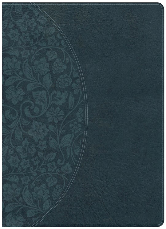 KJV Holman Study Bible/Large Print (Full Color)-Dark Teal LeatherTouch Indexed | SHOPtheWORD