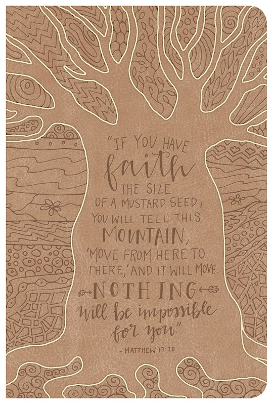 NKJV Large Print Personal Size Reference Bible-Natural Faith LeatherTouch | SHOPtheWORD