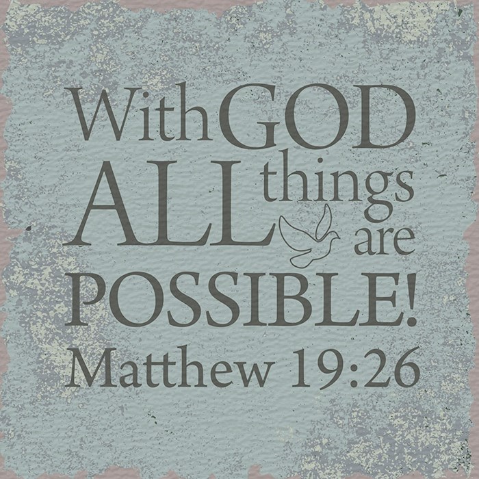 Plaque-I Believe-Matthew 19:26 (4