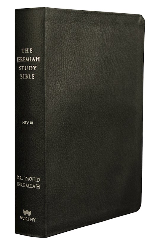 NIV Jeremiah Study Bible-Black Genuine Leather | SHOPtheWORD