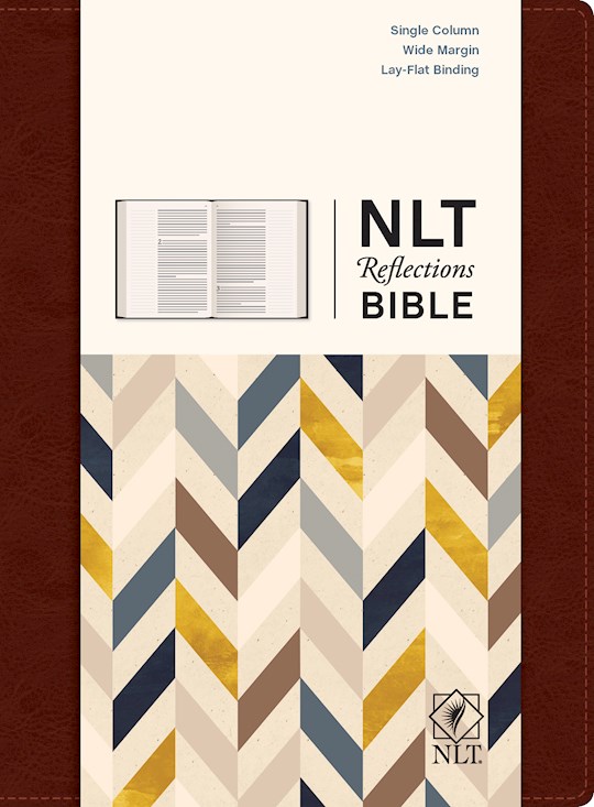 NLT Reflections Bible-Mahogany Brown-Hardcover | SHOPtheWORD