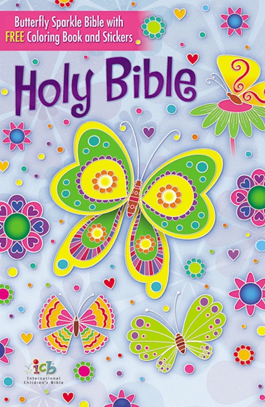 ICB Butterfly Sparkle Bible-Hardcover | SHOPtheWORD