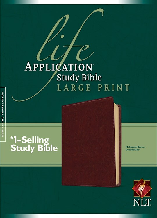 NLT Life Application Study Bible/Large Print-Brown LeatherLike | SHOPtheWORD
