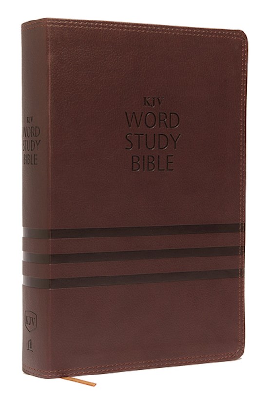 KJV Word Study Bible-Brown Leathersoft | SHOPtheWORD