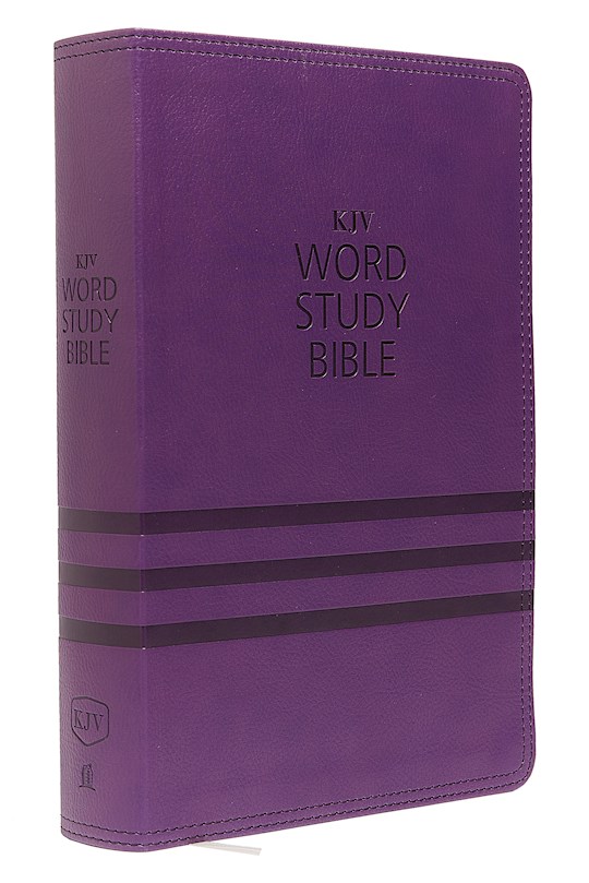 KJV Word Study Bible-Purple Leathersoft | SHOPtheWORD
