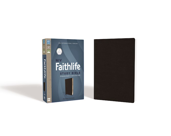 NIV Faithlife Study Bible-Black Bonded Leather | SHOPtheWORD
