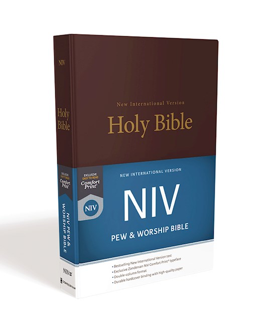 NIV Pew And Worship Bible-Burgundy Hardcover | SHOPtheWORD