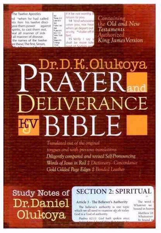 KJV Olukoya Prayer And Deliverance Bible Burgundy Indexed Giant Print | SHOPtheWORD