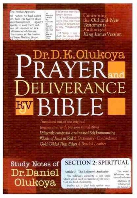 KJV Olukoya Prayer And Deliverance Bible Burgundy Giant Print | SHOPtheWORD