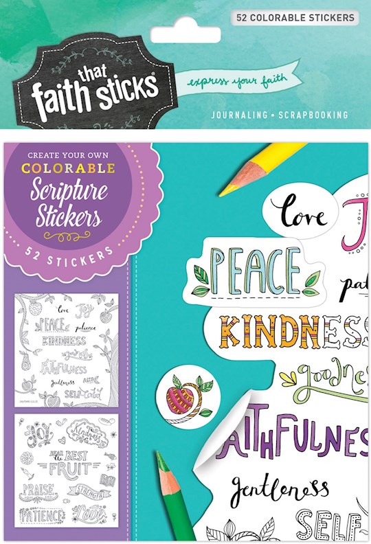 Sticker-Galatians 5:22-23 Colorable Stickers (Faith That Sticks) | SHOPtheWORD