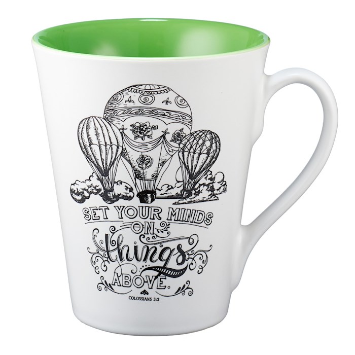 Mug-Set Your Minds w/Green Interior & Gift Box | SHOPtheWORD