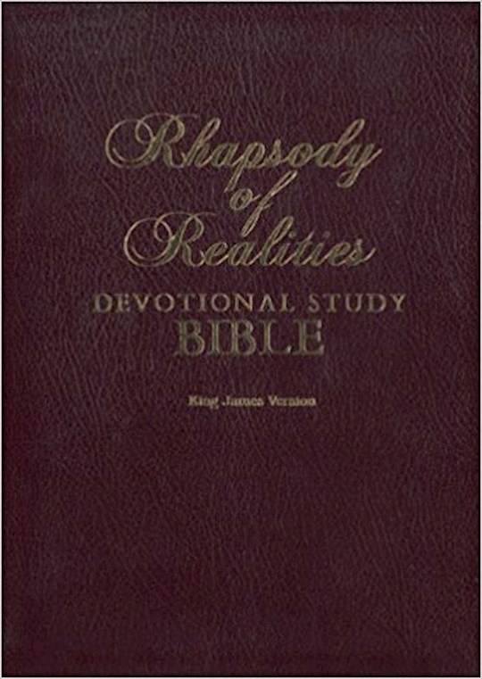 KJV Rhapsody Of Realities Devotional Study-Brown Bonded Leather | SHOPtheWORD
