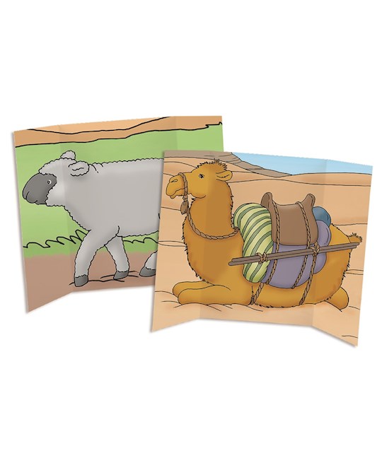 Night In Bethlehem: Tri-Fold Camel/Sheep Prop | SHOPtheWORD
