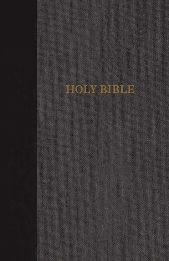 KJV Thinline Bible (Comfort Print)-Black/Gray Cloth Over Board | SHOPtheWORD