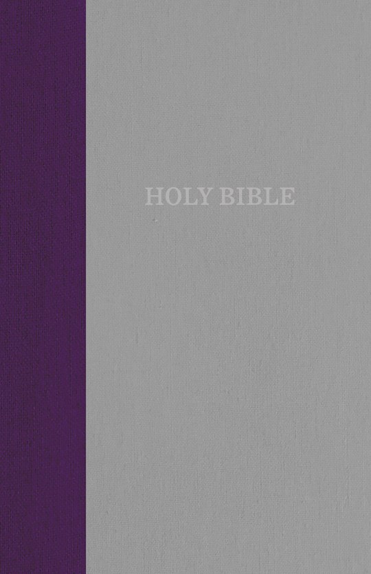 KJV Thinline Bible (Comfort Print)-Purple/Gray Cloth Over Board | SHOPtheWORD