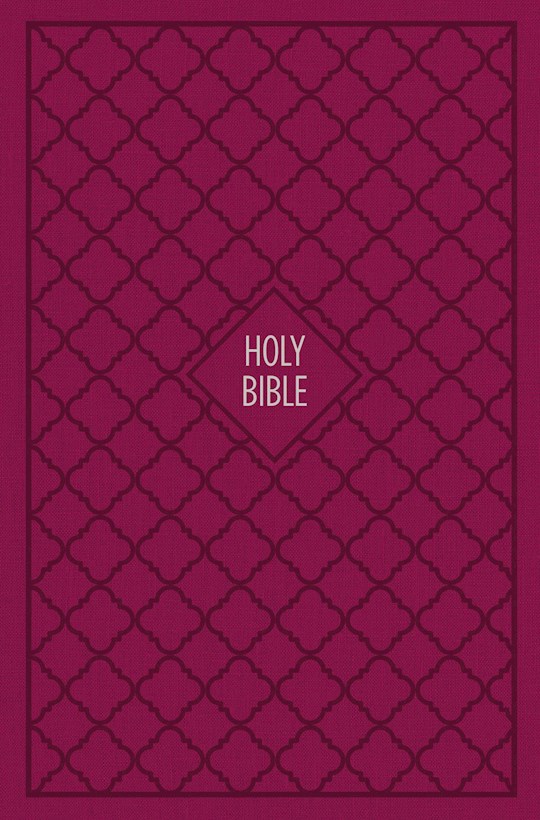 KJV Thinline Bible (Comfort Print)-Pink Cloth Over Board | SHOPtheWORD