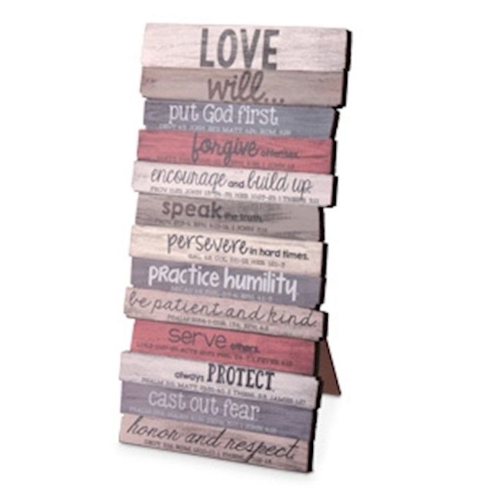 Wall Plaque-Love (10 x 5)-MDF Wood (#45028) | SHOPtheWORD
