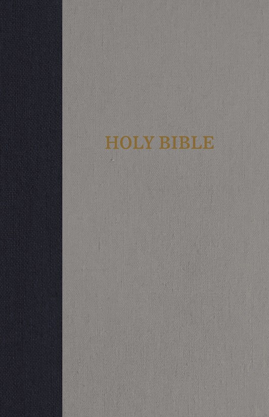 KJV Thinline Bible/Compact (Comfort Print)-Navy/Gray Cloth Over Board | SHOPtheWORD