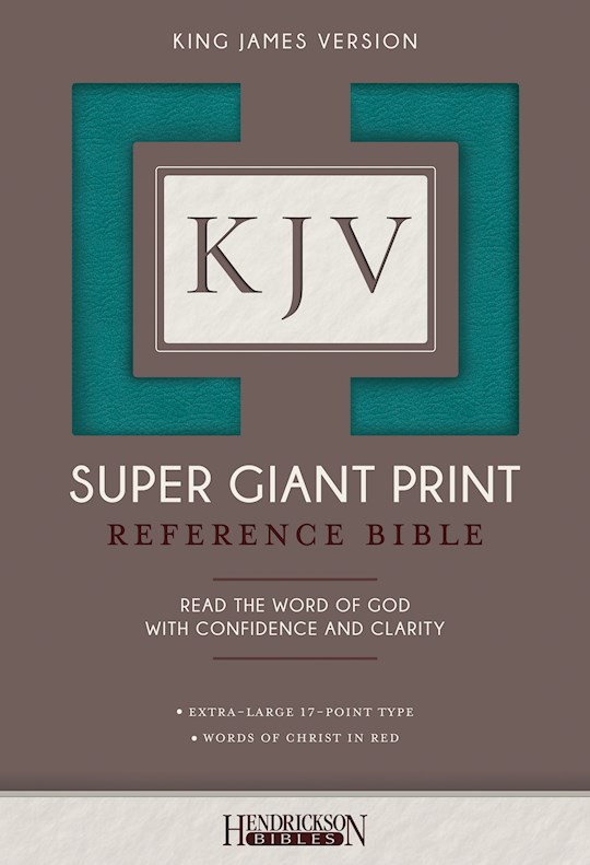 KJV Super Giant Print Reference Bible-Turquoise Flexisoft | SHOPtheWORD