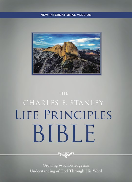NIV Charles Stanley Life Principles Bible-Hardcover | SHOPtheWORD