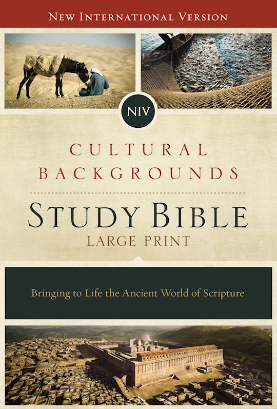 NIV Cultural Backgrounds Study Bible/Large Print-Hardcover | SHOPtheWORD