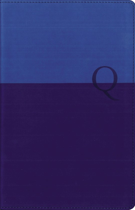 NIV Quest Study Bible/Personal Size-Blue Leathersoft Indexed | SHOPtheWORD