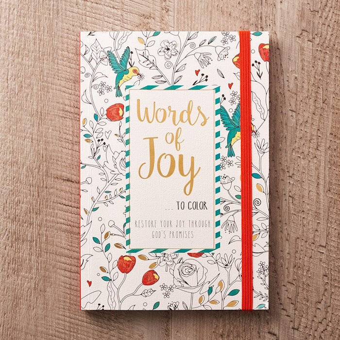 Words Of Joy Adult Coloring Book (5 5/8