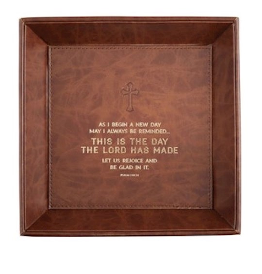 Tabletop Tray-This Is The Day (Psalms 118:24) (8.5 x 8.5) | SHOPtheWORD