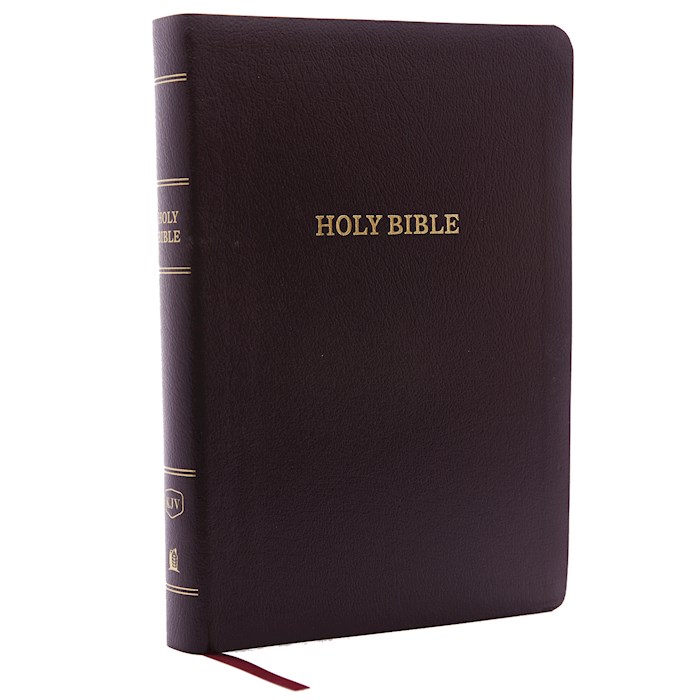 KJV Giant Print Reference Bible (Comfort Print)-Burgundy Bonded Leather Indexed | SHOPtheWORD