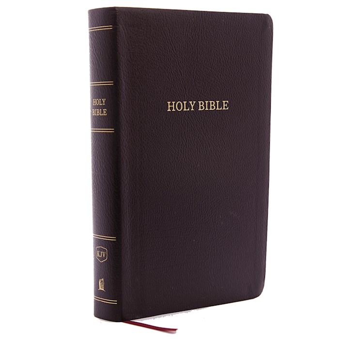 KJV Personal Size Giant Print Reference Bible (Comfort Print)-Burgundy Bonded Leather | SHOPtheWORD