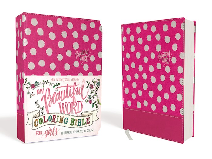 NIV Beautiful Word Coloring Bible For Girls-Pink Leathersoft | SHOPtheWORD