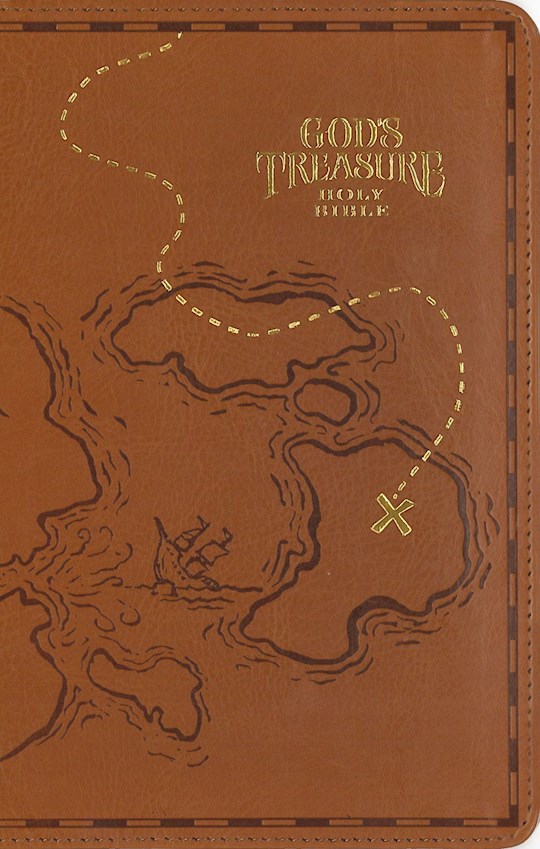 NIV God's Treasure Holy Bible-Dark Tan Leathersoft | SHOPtheWORD