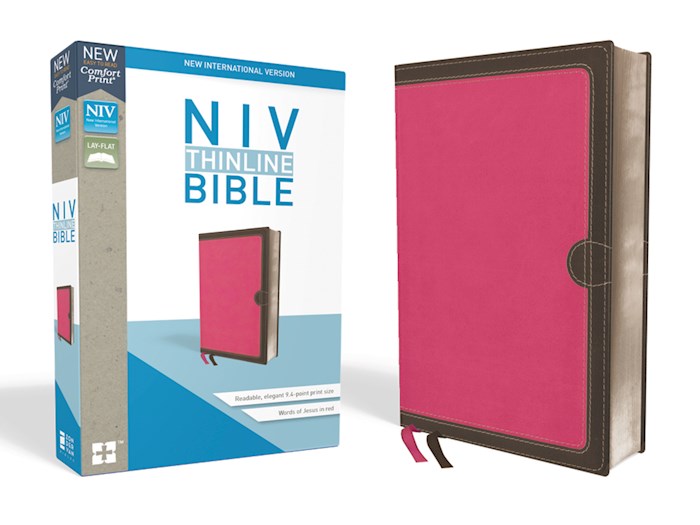 NIV Thinline Bible (Comfort Print)-Pink Leathersoft | SHOPtheWORD