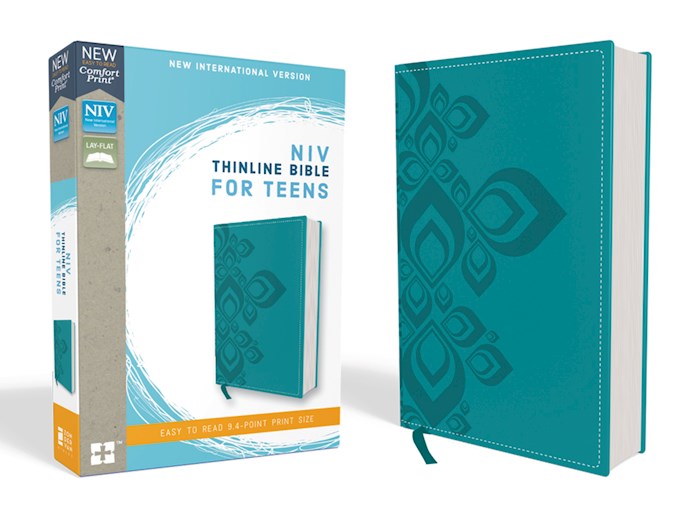 NIV Thinline Bible For Teens (Comfort Print)-Caribbean Blue Leathersoft | SHOPtheWORD