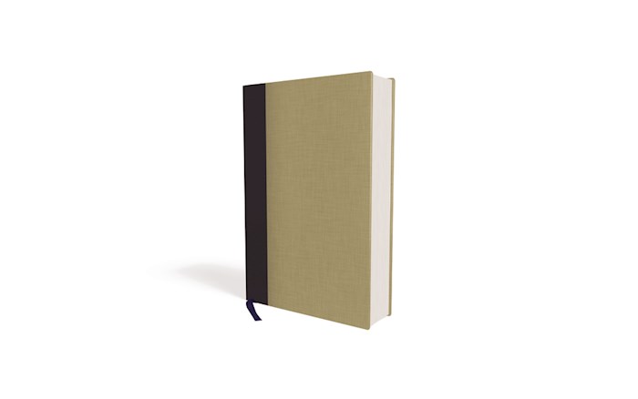 NIV Thinline Bible/Compact (Comfort Print)-Blue/Tan Cloth Over Board | SHOPtheWORD