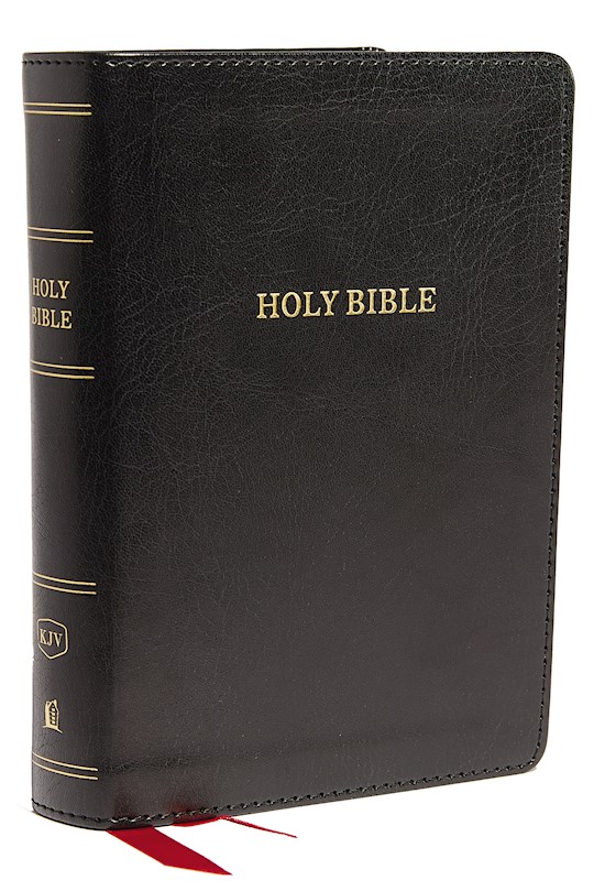 KJV Compact Large Print Reference Bible (Comfort Print)-Black Deluxe Leathersoft | SHOPtheWORD