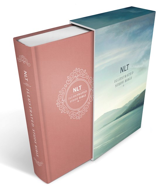 NLT Illustrated Study Bible-Blush Rose Deluxe Linen Hardcover | SHOPtheWORD
